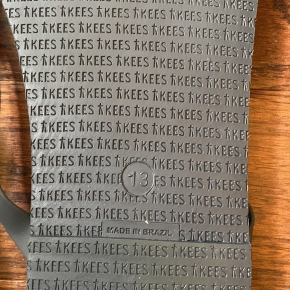 TKEES Flip Flop Sandals Size 13 Black Minimalist Slides - Picture 5 of 8